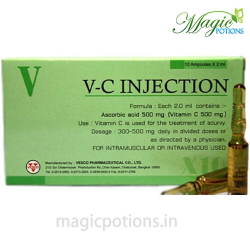 Vitamin C Injection 500mg 10 Ampoules